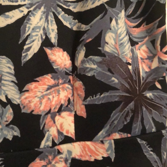 Tropical Mini Dress with deep V Neck - Picture 3 of 5